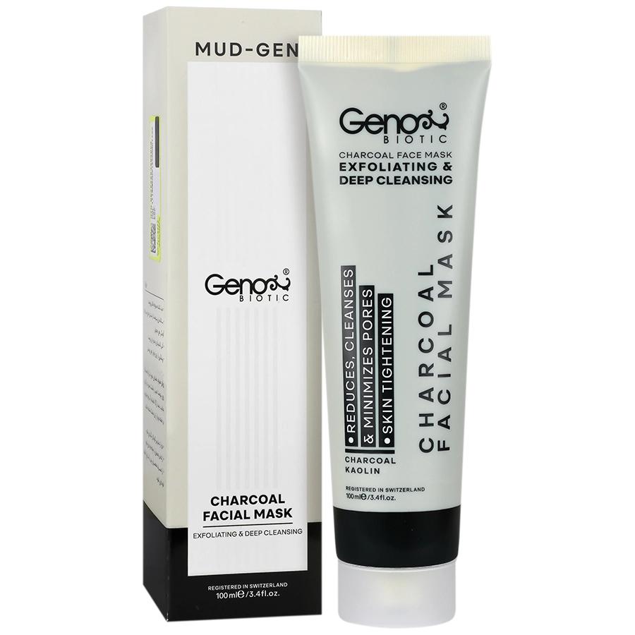 ماسک زغال صورت و گردن ژنوبایوتیک