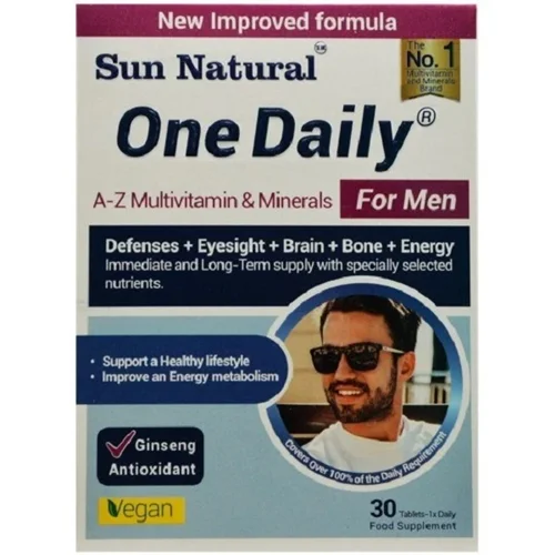 قرص مولتی ویتامین وان دیلی آقایان سان نچرال