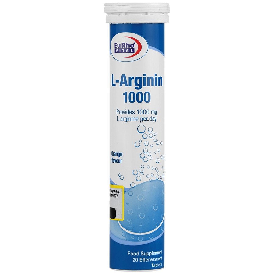 قرص جوشان ال آرژنین 1000 میلی گرم پرتقال یوروویتال