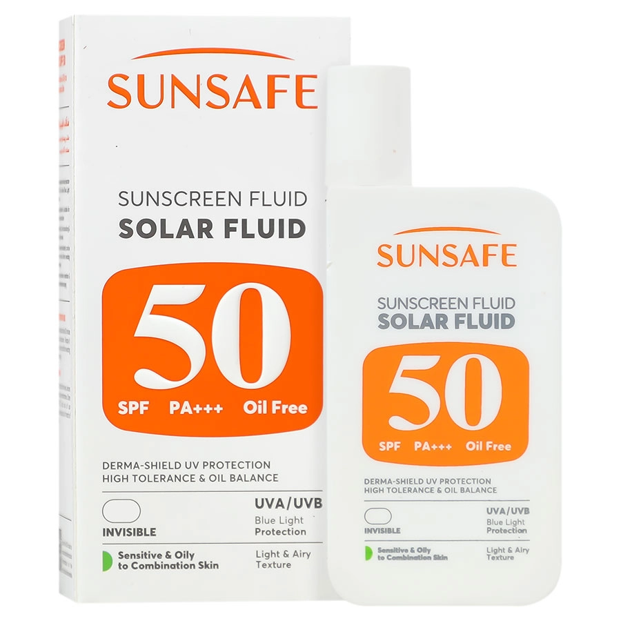 ضد آفتاب سولار فلوئید SPF50 سان سیف