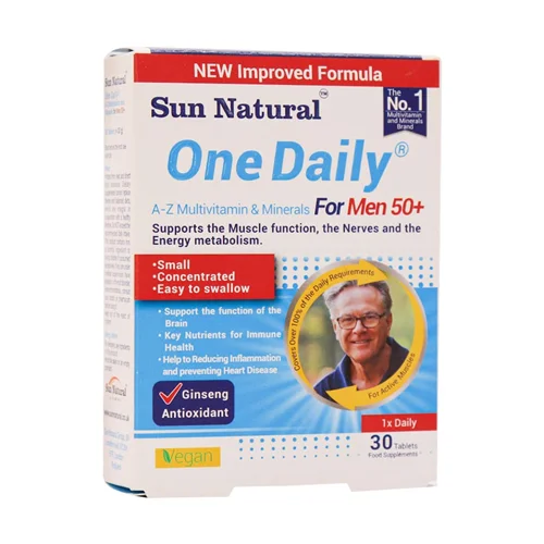 قرص مولتی ویتامین و مینرال وان دیلی آقایان بالای 50 سال سان نچرال