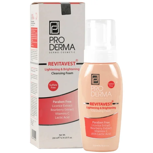 فوم شستشوی و روشن کننده پوست صورت مناسب انواع پوست پرودرما