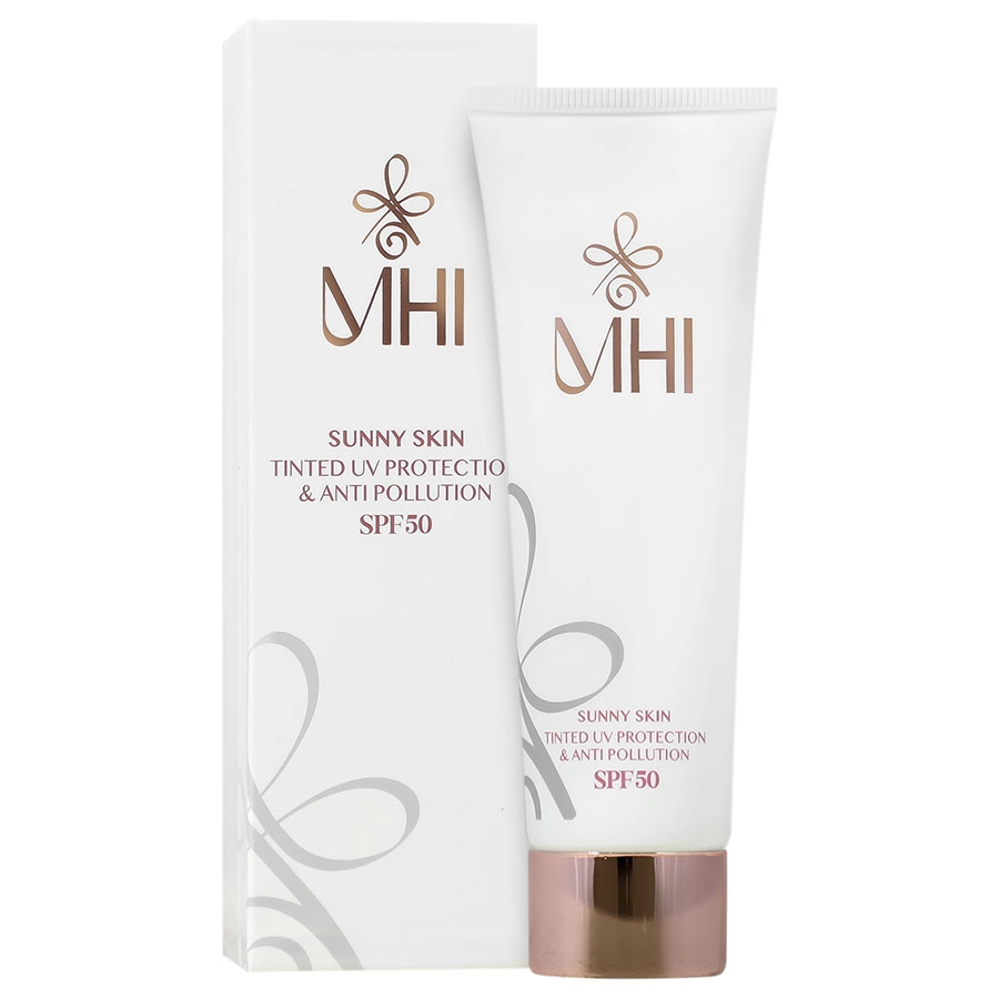 کرم ضد آفتاب رنگی محافظ پوست SPF50 ام اچ آی