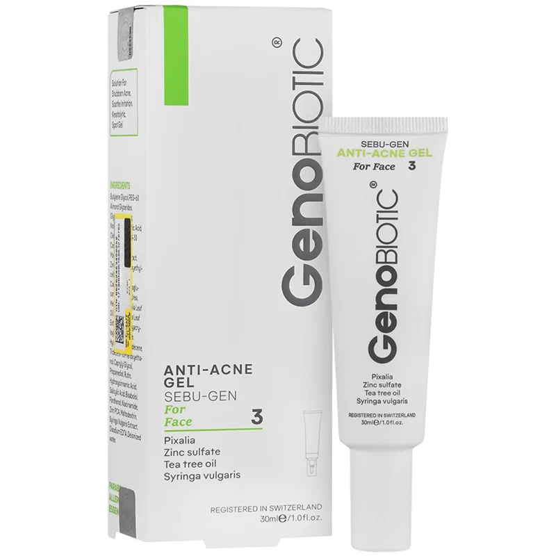 ژل ضدآکنه سبوژن 3 ژنوبایوتیک