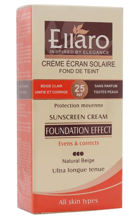 کرم ضد آفتاب با پوشش کرم پودر SPF25  الارو