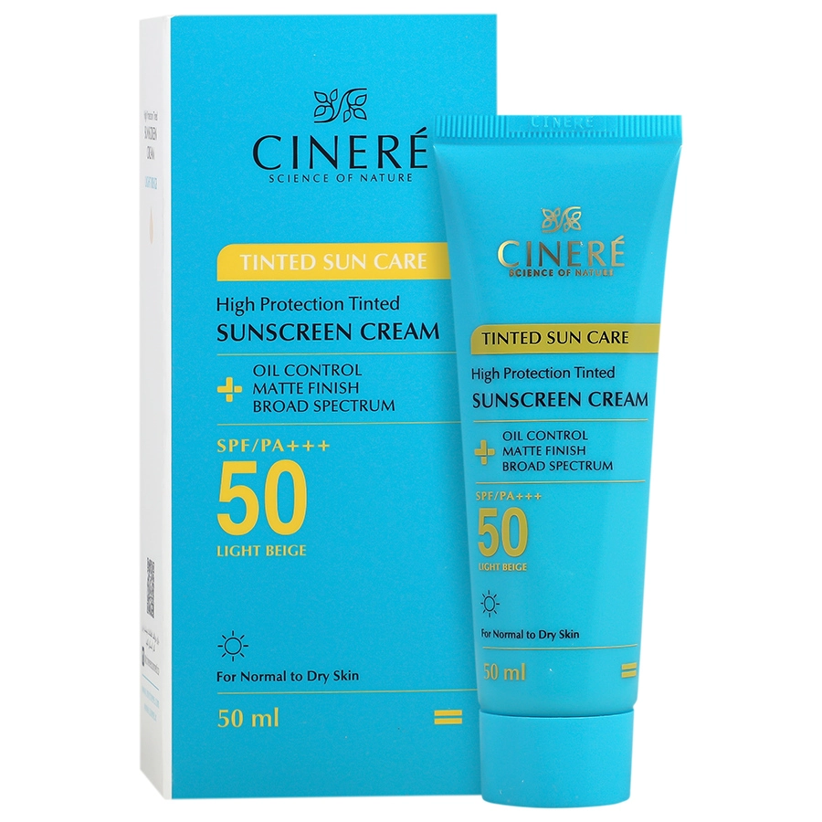 کرم ضد آفتاب رنگی SPF50 پلاس (بژ روشن) سینره