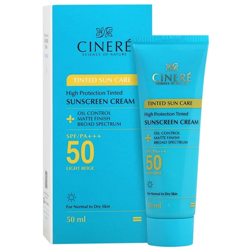 کرم ضد آفتاب رنگی SPF50 پلاس (بژ روشن) سینره