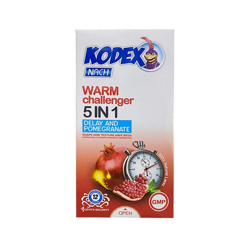 کاندوم کدکس مدل وارم چلنجر 5 در 1 12 عددی