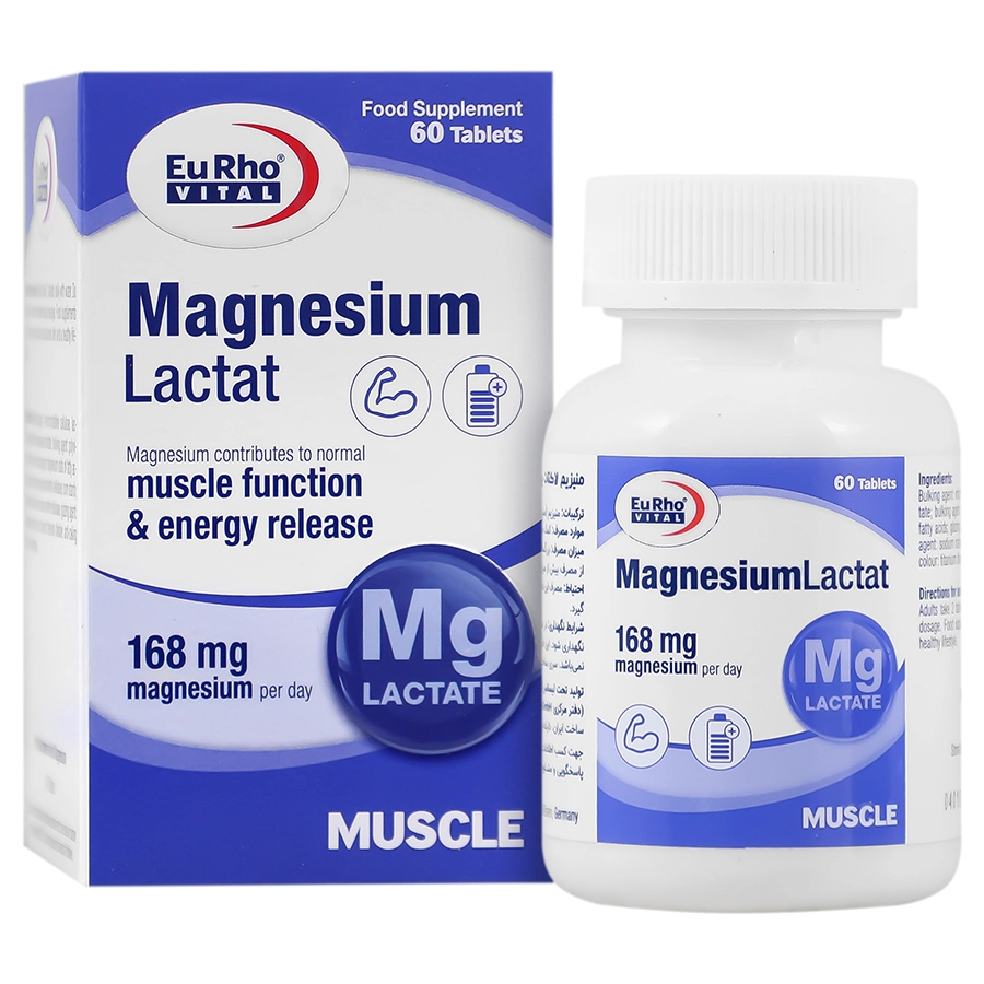 منیزیم لاکتات یوروویتال (60 عددی)