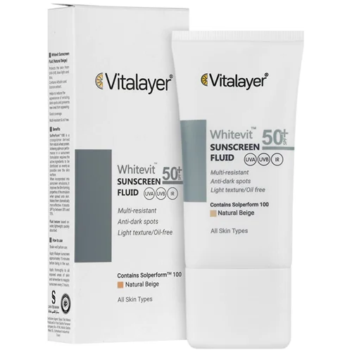فلوئید ضد آفتاب ضدلک وایت ویت  اس پی اف پنجاه ویتالیر
