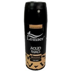 اسپری دئودورانت مردانه لمسر مدل Aoud Mad حجم 150 میلی لیتر