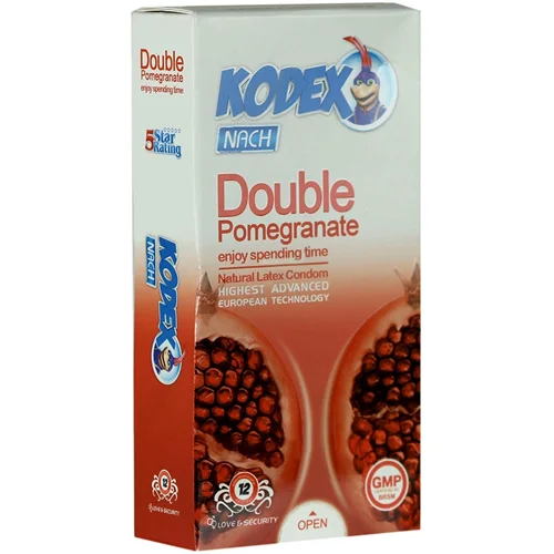 کاندوم انار کدکس Double Pomegranate بسته 12 عددی