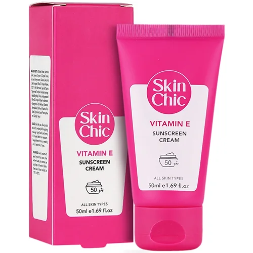 کرم ضد آفتاب ویتامین ای SPF50 اسکین شیک