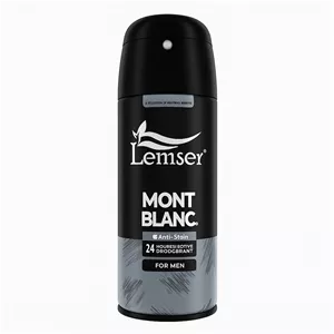اسپری دئودورانت مردانه لمسر مدل Mont Blanc حجم 150 میلی‌لیتر