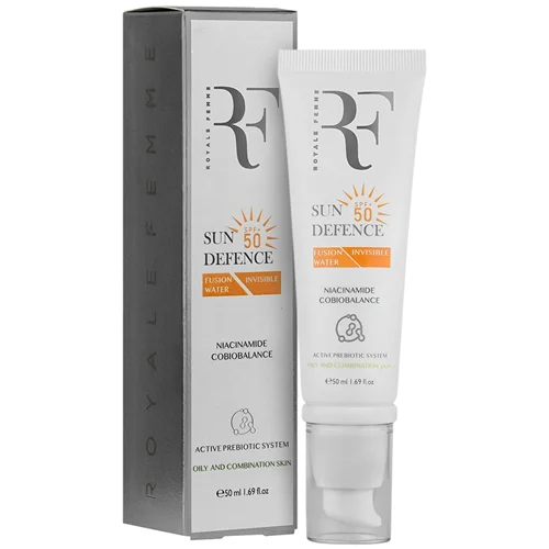 کرم ضد آفتاب فیوژن واتر پوست چرب  SPF50 آر اف