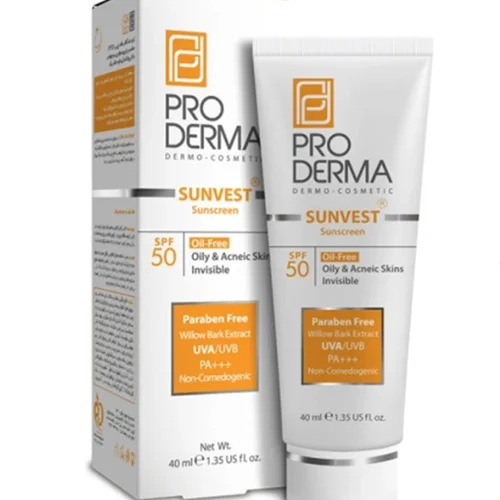 کرم ضد آفتاب فاقد چربی با SPF۵۰ پرودرما