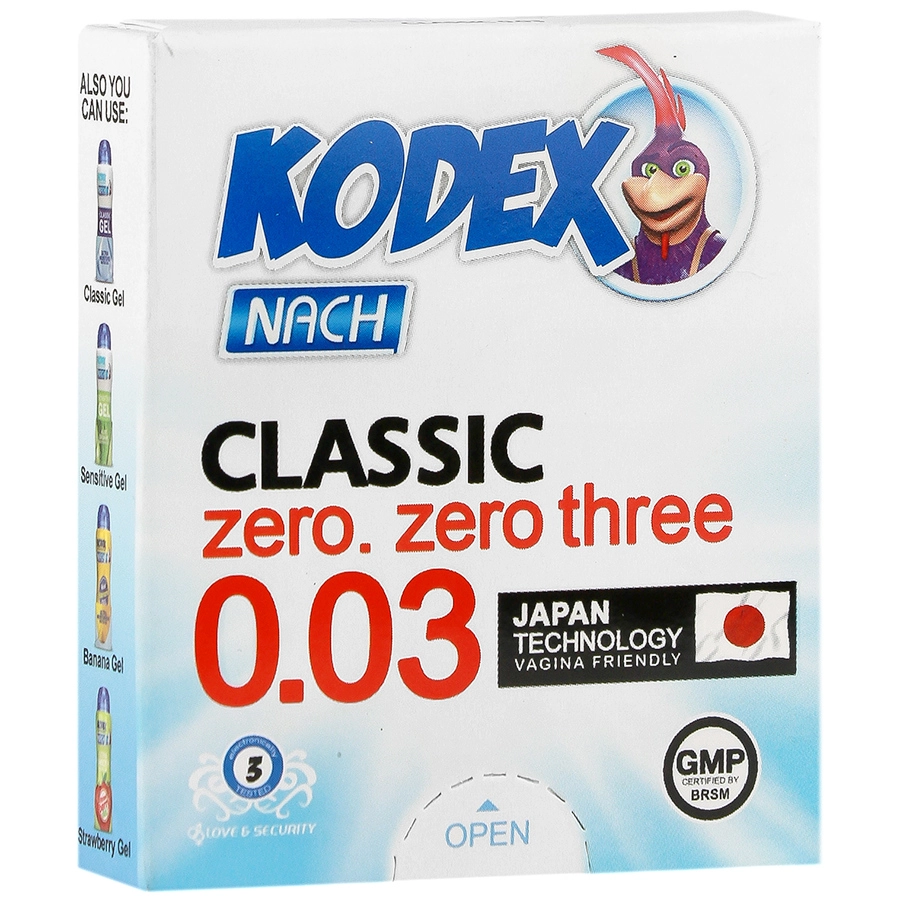 کاندوم فوق العاده نازک کلاسیک 0.03 (3 عددی)