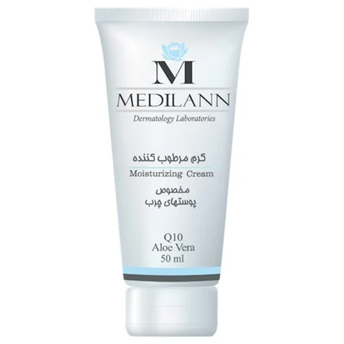 کرم مرطوب کننده کیوتن و آلوئه ورا مدیلن برای پوست چرب