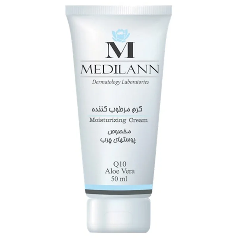 کرم مرطوب کننده کیوتن و آلوئه ورا مدیلن برای پوست چرب