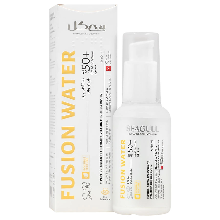 ضد آفتاب پپتا فیوژن واتر SPF50 سی گل